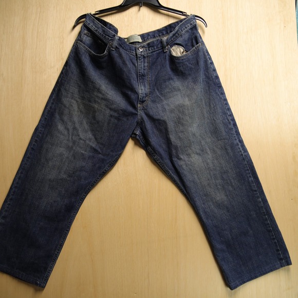 Wrangler Other - Wrangler Jeans Co Mens 40x30 Relaxed Straight Dark Wash Denim Blue Jeans 99APWEB